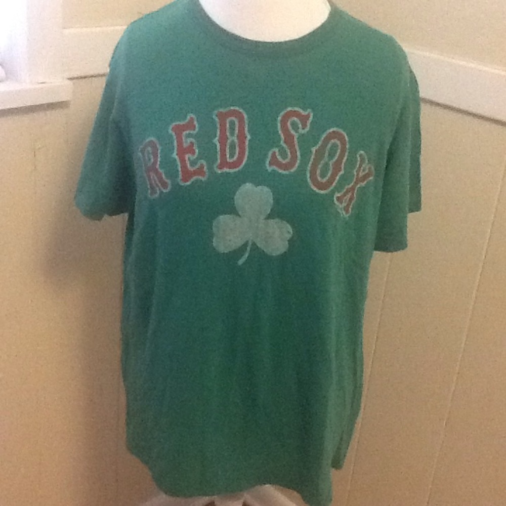 Boston Red Sox green shamrock shirt